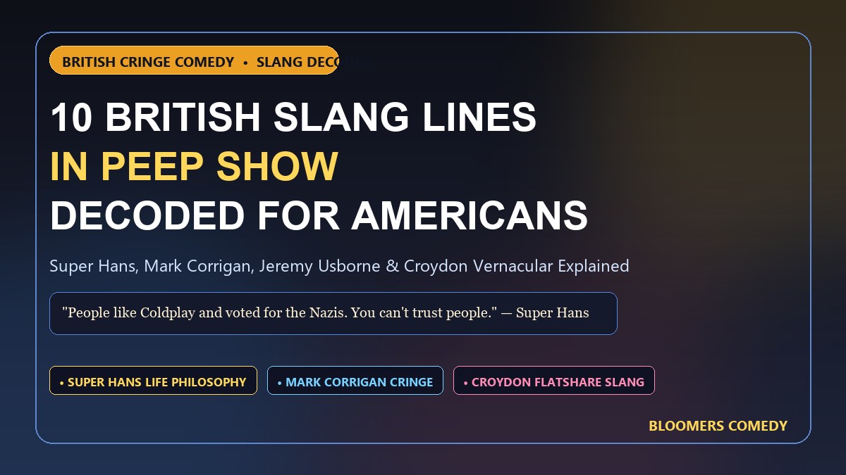 10 British Slang Lines in Peep Show Decoded