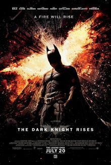 The Dark Knight Rises 2012 Film Poster directed by Christopher Nolan