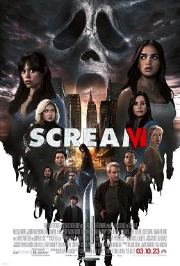 Scream VI 2023 Movie Poster starring Jenna Ortega and Melissa Barrera