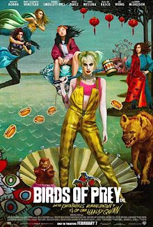 Birds of Prey Movie Poster starring Margot Robbie as Harley Quinn