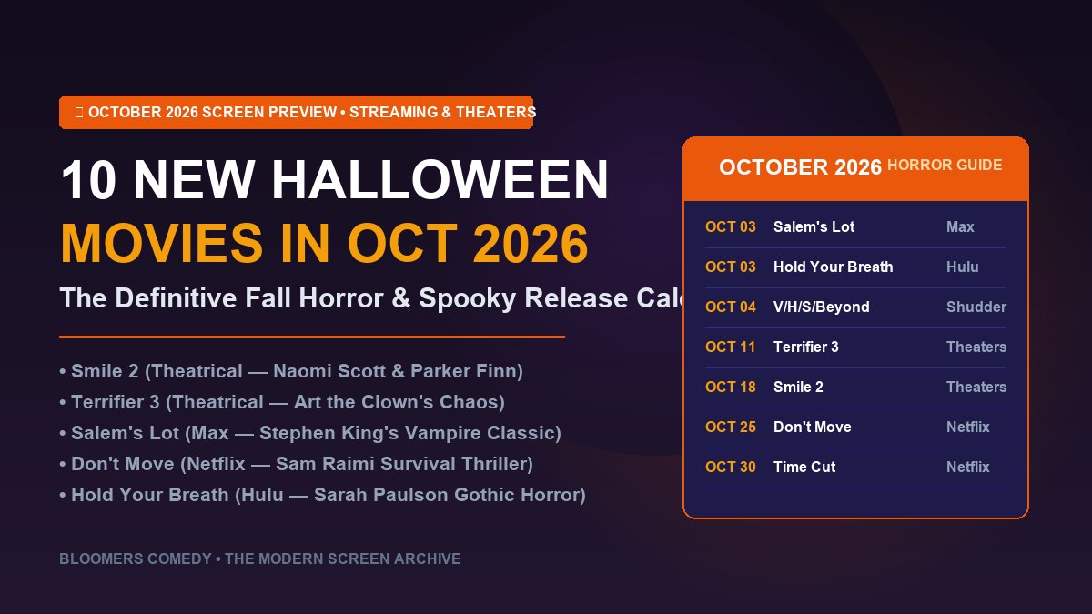 10 New Halloween Movies Coming in October 2026